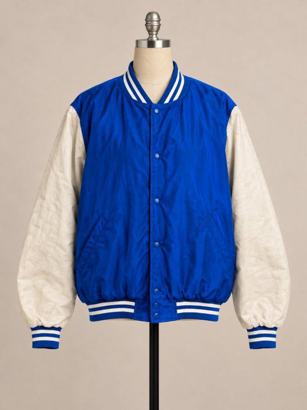Vintage Blue & White Varsity Jacket XL
